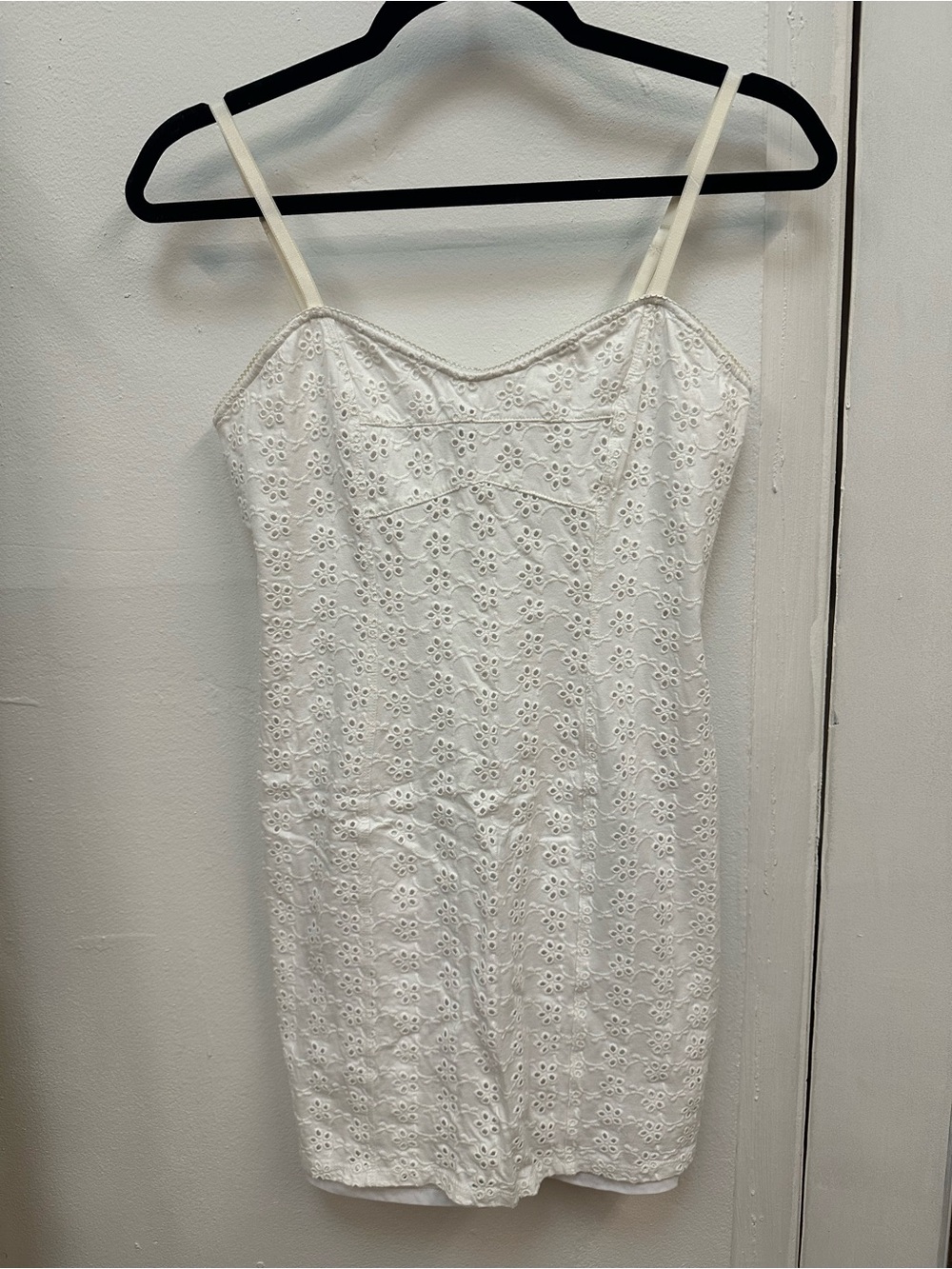 Express White Eyelet Mini Dress